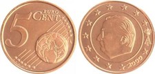 Belgio 5 Centesimi Moneta Da
