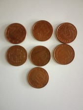 monete da 5 centesimi molto